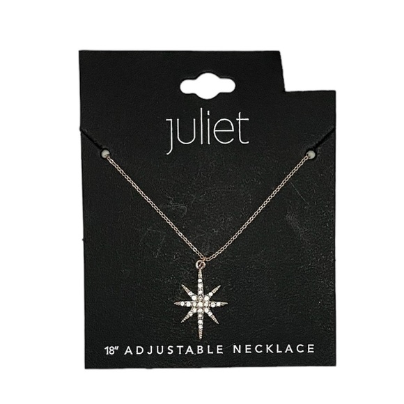 Juliet Star Pendant Gold-Tone 18” Adjustable Necklace - Picture 7 of 7